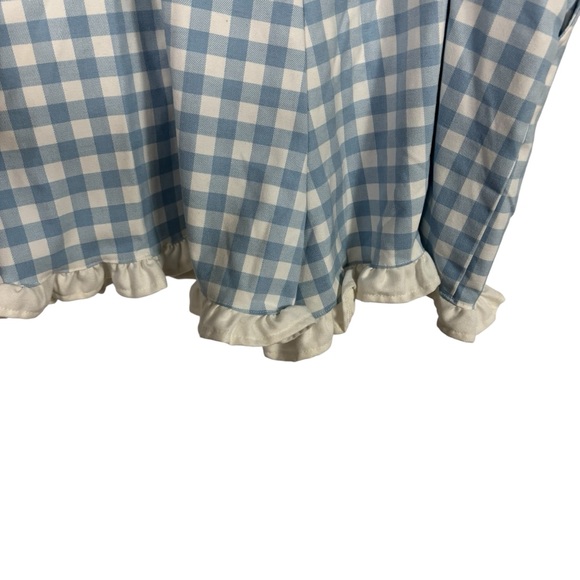 Cinnamoroll Gingham Ruffle Shortalls Hot Topic Plaid Romper Size Large - Picture 7 of 10